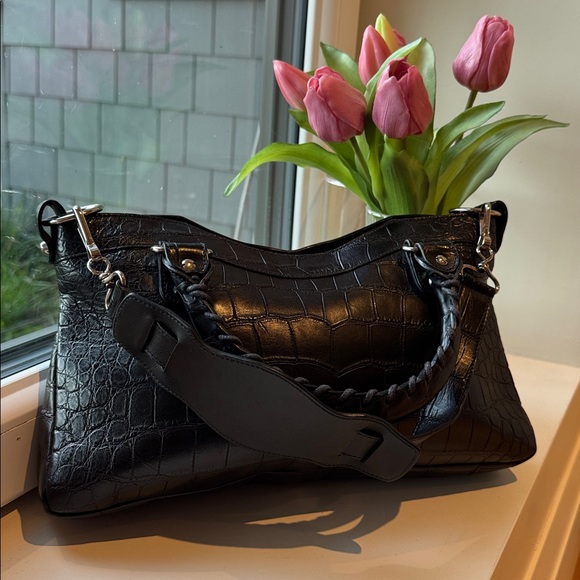 Balenciaga First Croc-Embossed Handbag - Picture 3 of 16